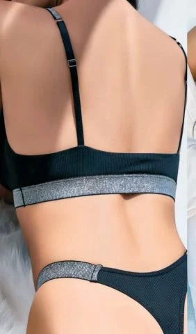 Premium Black Elasticated Set